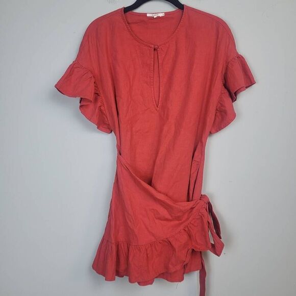 Tularosa Red Ruffle Mini Dress - Picture 3 of 8